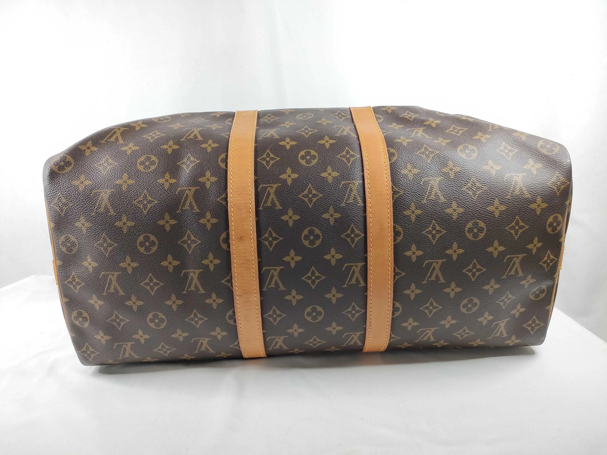 Louis Vuitton Keepall Bandouliere Monogram Canvas, Brown, Canvas, Travel Bag