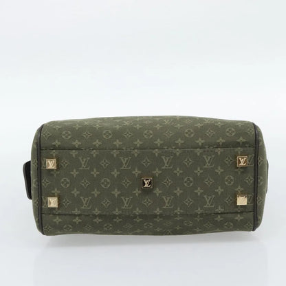 Louis Vuitton Joséphine Mini Lin, Khaki, Canvas, Handbag
