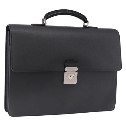 Louis Vuitton Robusto Taiga, Black, Leather, Briefcase