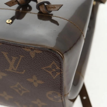 Louis Vuitton Hot Springs Vernis with Monogram Canvas, Brown, Canvas, Backpack