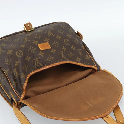 Louis Vuitton Saumur Monogram Canvas, Brown, Canvas, Shoulder Bag