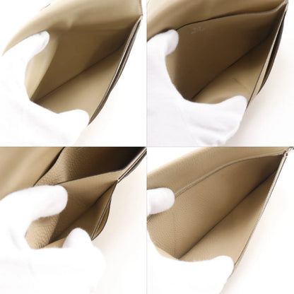 Hermes Dogon Recto Verso Leather, Beige, Leather, Wallet