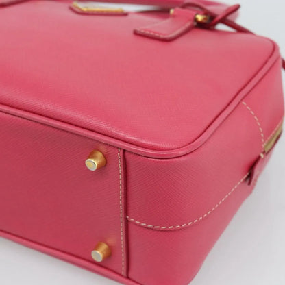Prada Bauletto Saffiano Leather, Pink, Leather, Handbag