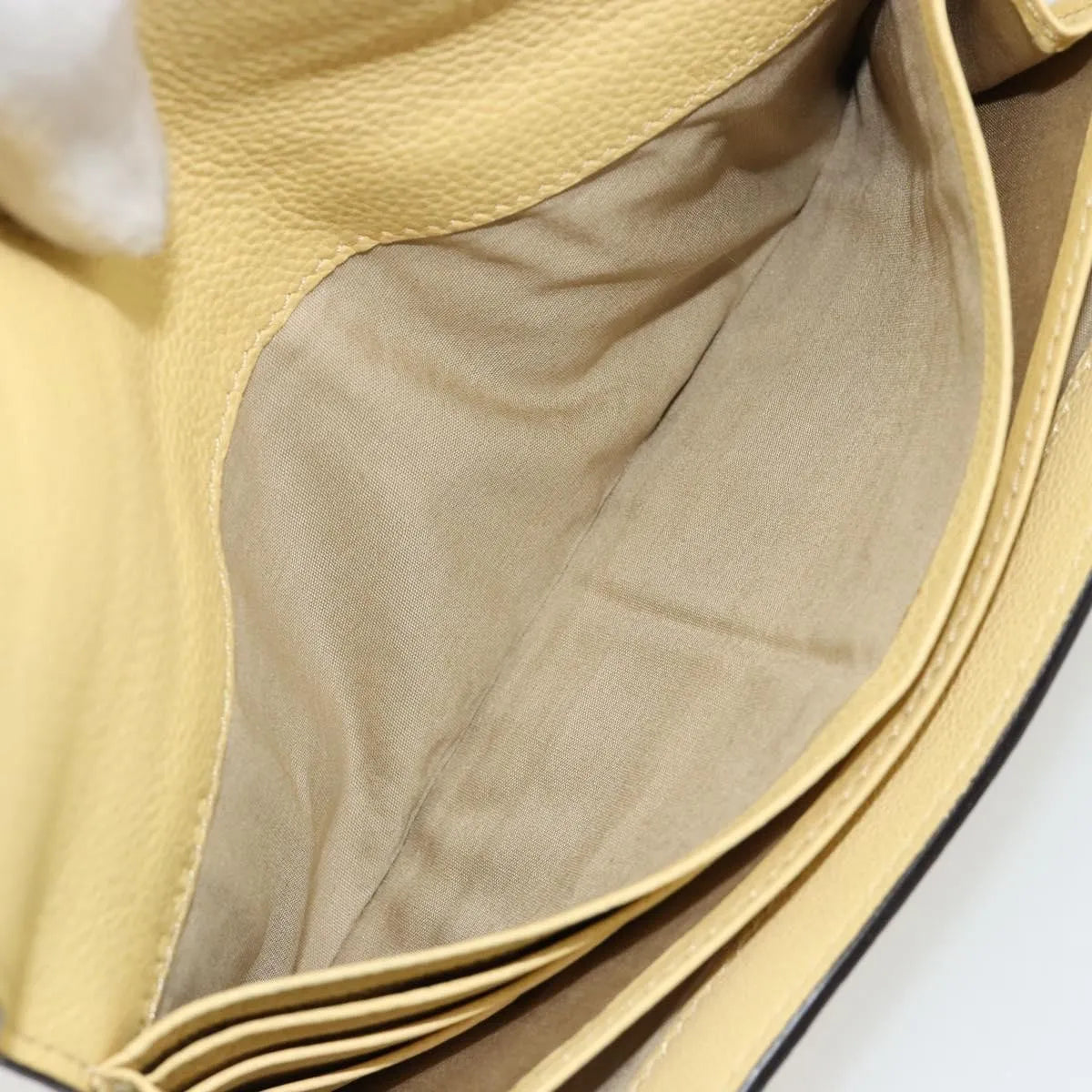 Chloe Marcie Continental Leather, Yellow, Leather, Wallet