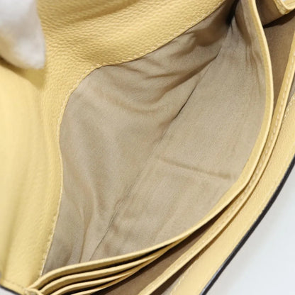 Chloe Marcie Continental Leather, Yellow, Leather, Wallet