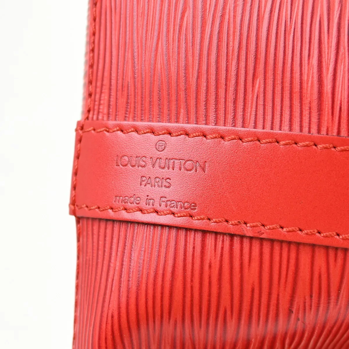 Louis Vuitton Petit Noe Epi Leather, Red, Leather, Shoulder Bag