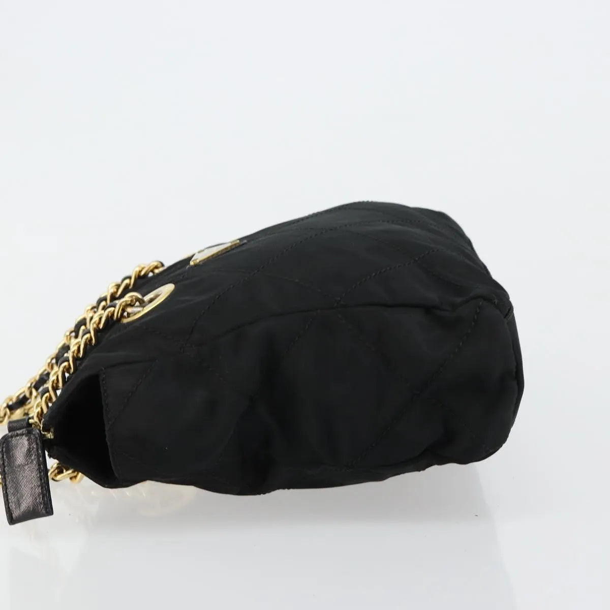 Prada Re-Edition 1995 Chain Quilted Tessuto, Black, Nylon, Shoulder Bag