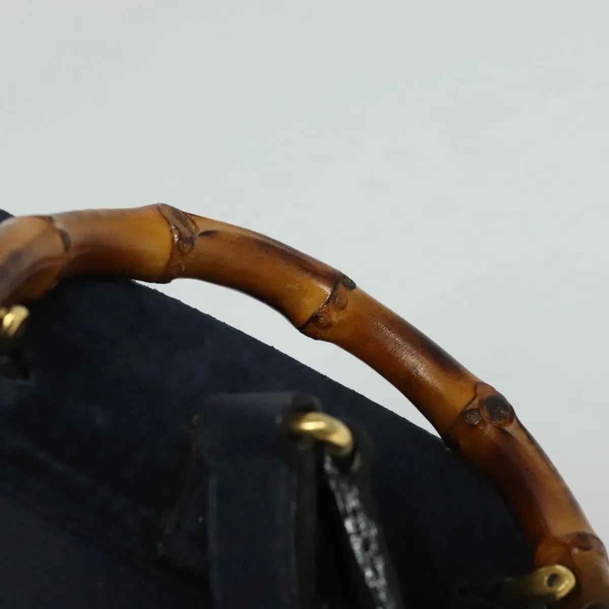 Gucci Gucci bamboo daim, Navy, Suede, Backpack