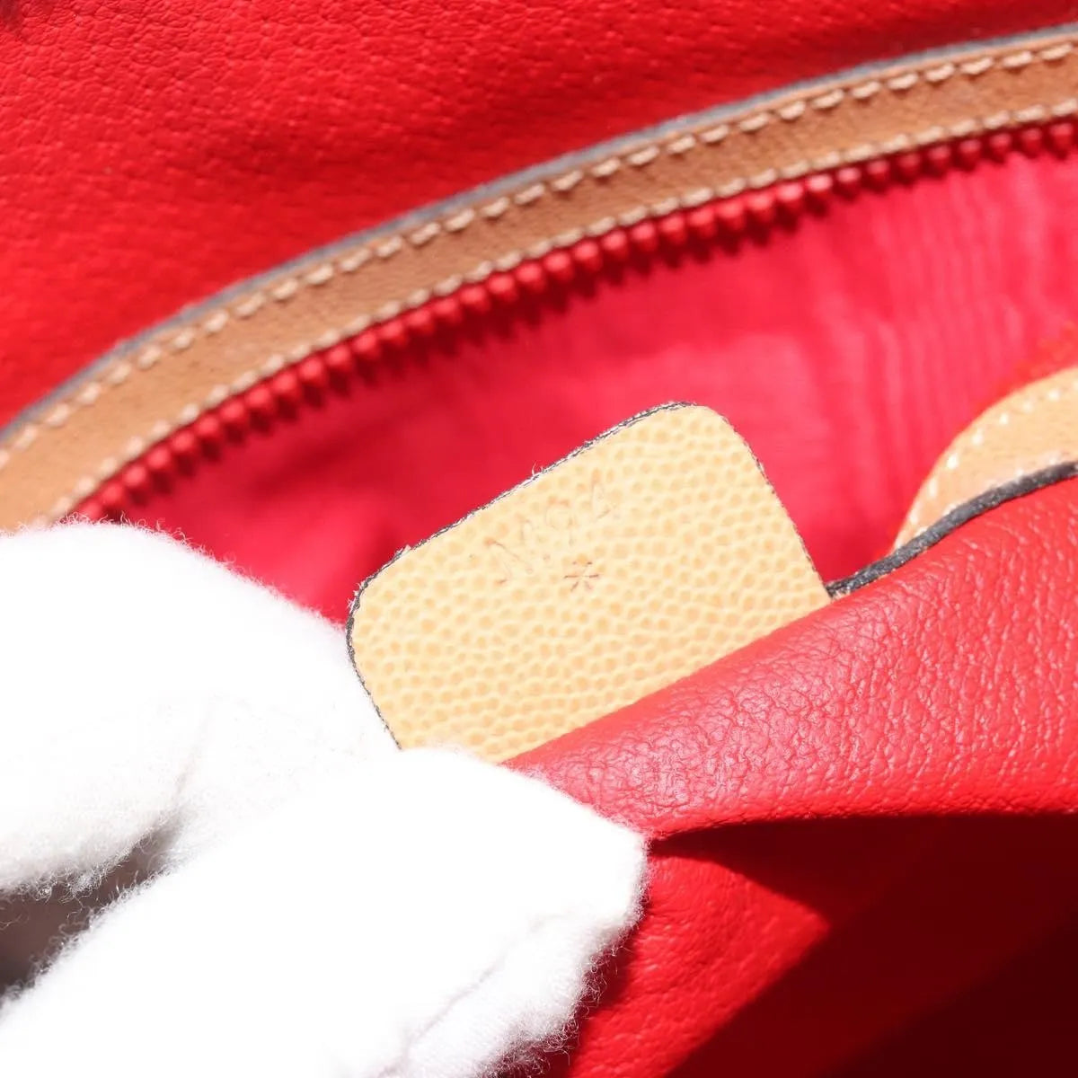 Celine Vintage Leather, Beige, Leather, Shoulder Bag
