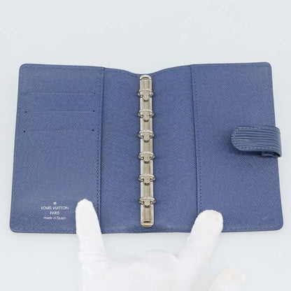Louis Vuitton Agenda Cover Epi, Blue, Leather, Clutch