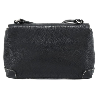 Tiffany & Co. Vintage Leather, Black, Leather, Shoulder Bag