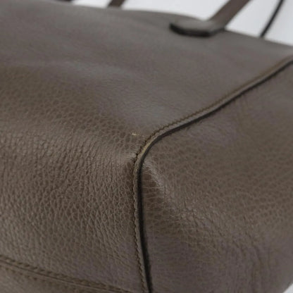 Gucci Swing Tote Leather, Gray, Leather, Tote Bag