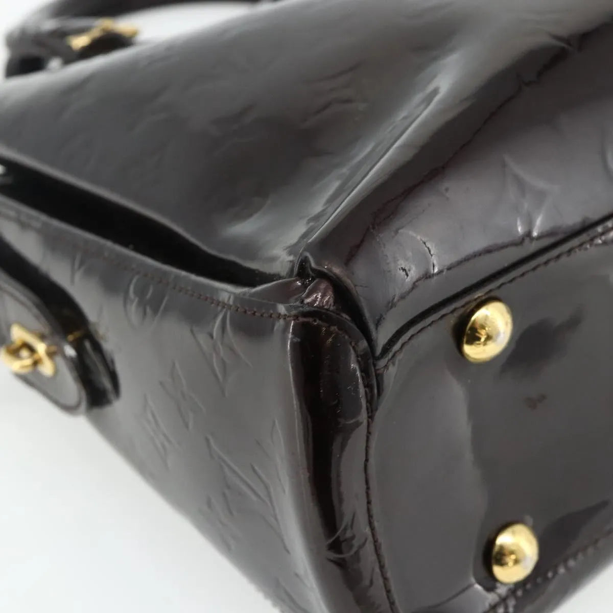 Louis Vuitton Melrose Avenue Monogram Vernis, Burgundy, Patent Leather, Handbag