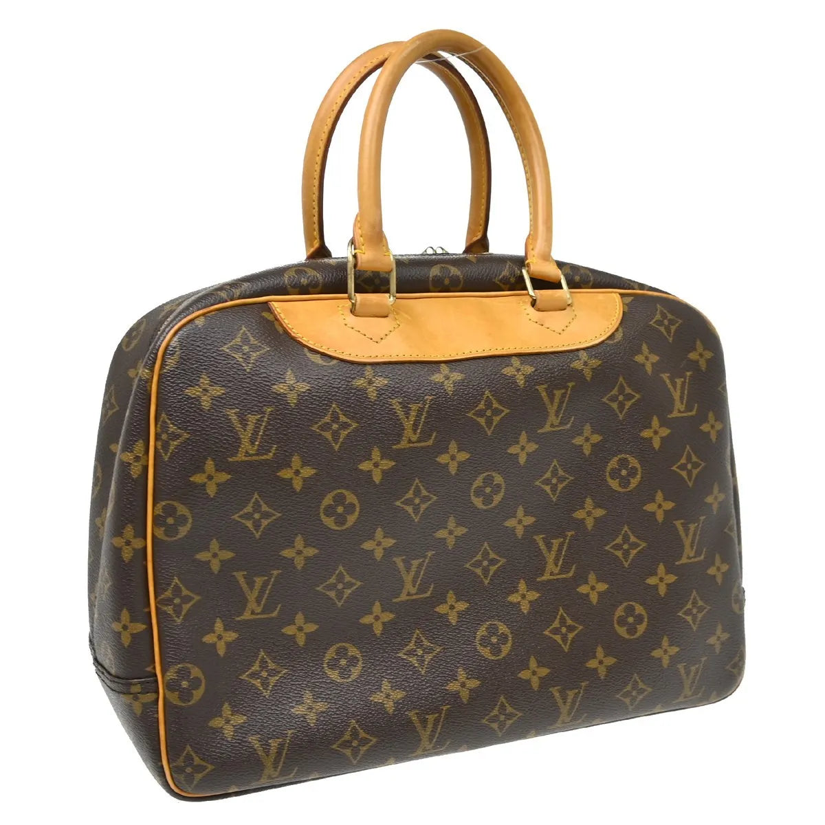Louis Vuitton Deauville Monogram, Brown, Canvas, Handbag