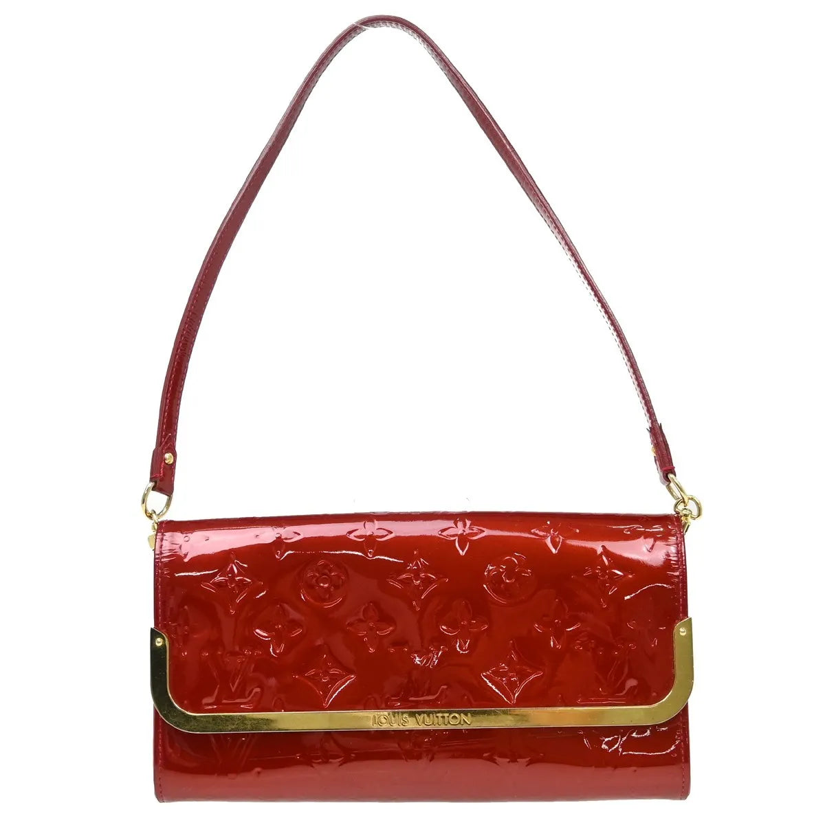 Louis Vuitton Rossmore Monogram Vernis, Red, Patent Leather, Shoulder Bag