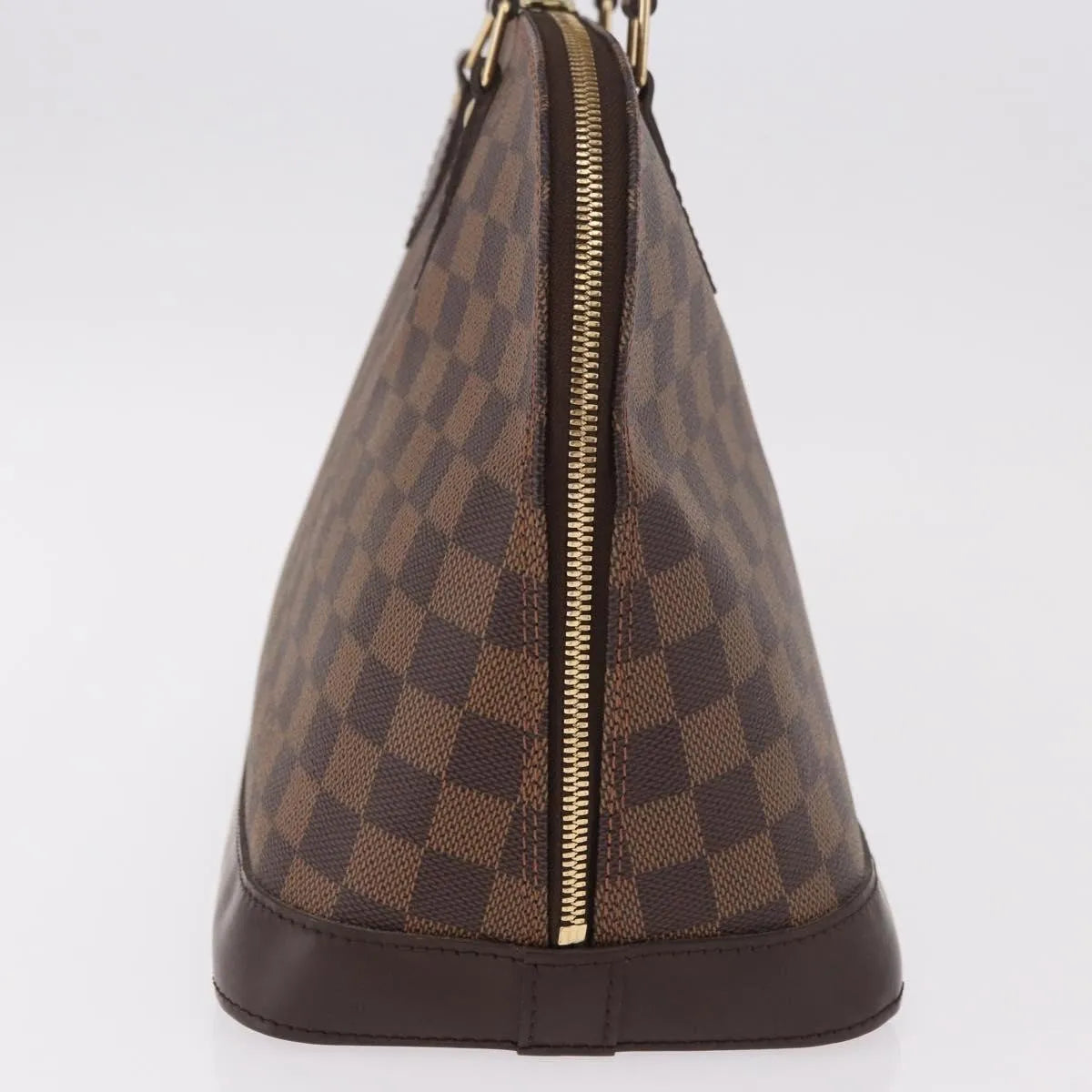 Louis Vuitton Alma Damier, Brown, Canvas, Handbag