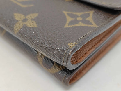 Louis Vuitton Porte Tresor Etui Papiers Monogram Canvas, Brown, Canvas, Wallet