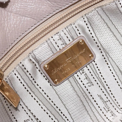 Salvatore Ferragamo Gancini Leather, Pink, Leather, Handbag
