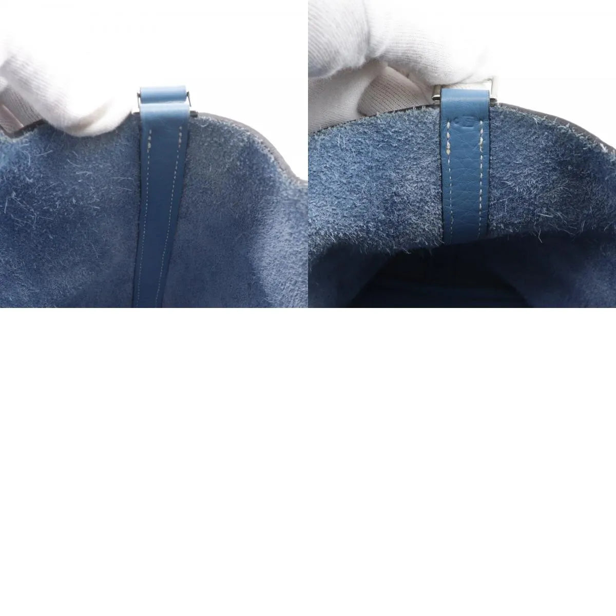 Hermes Picotin Lock Clemence, Blue, Leather, Handbag