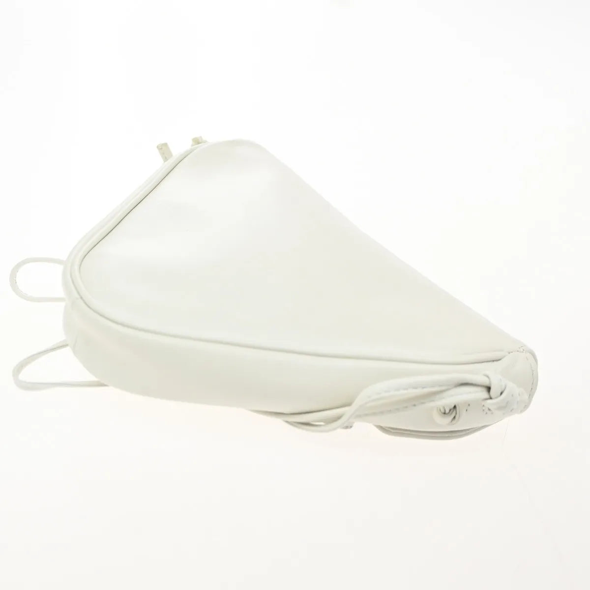 Celine Triangle Leather, White, Leather, Shoulder Bag
