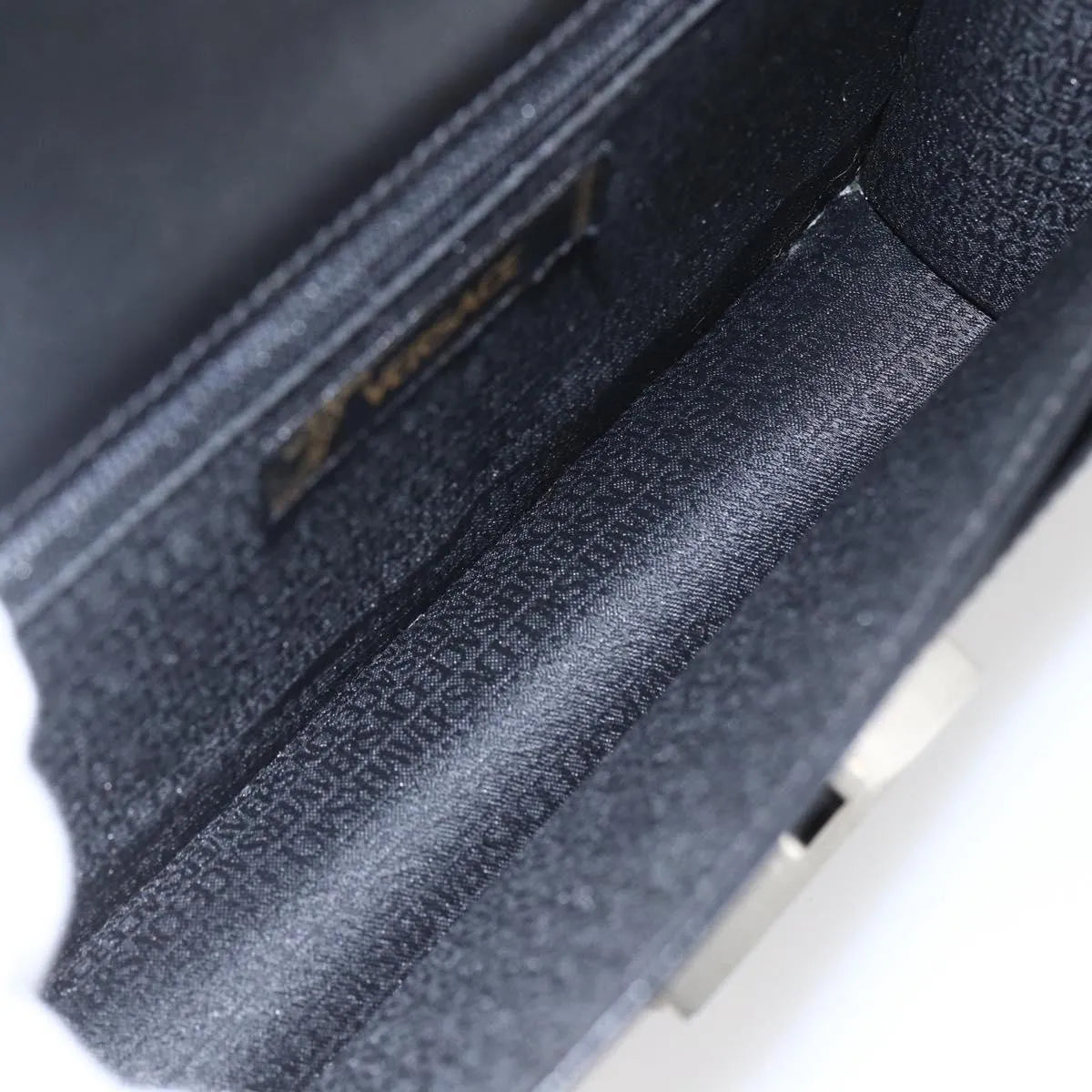 Versace Vintage Clutch Leather, Black, Leather, Clutch