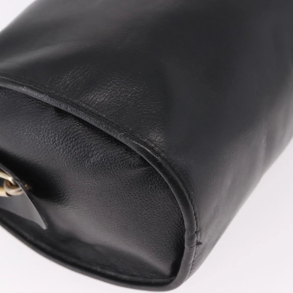 Christian Dior Vintage Leather, Black, Leather, Shoulder Bag