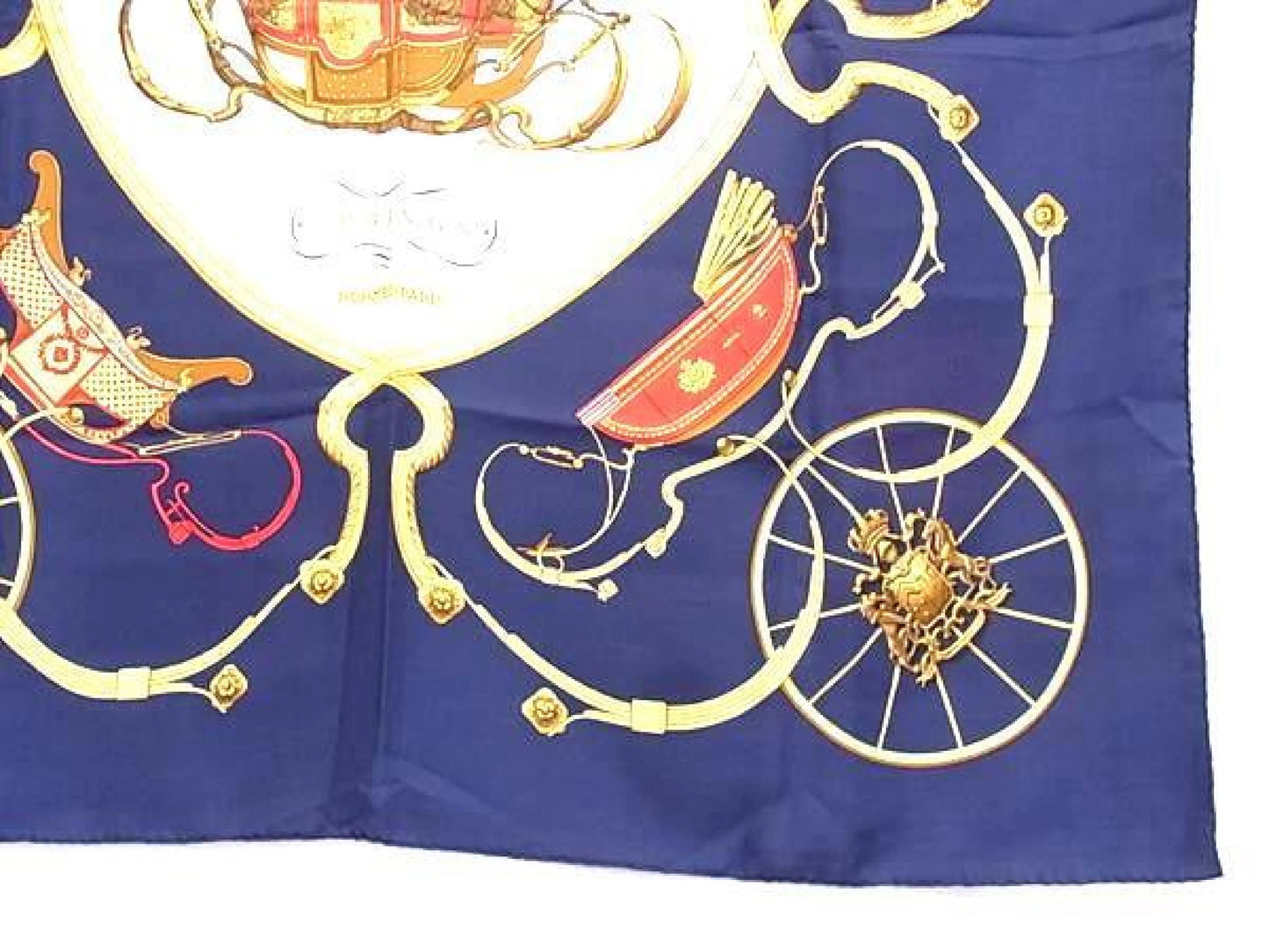 Hermes Carré 90 Silk multicolor, Navy, Silk, Scarf