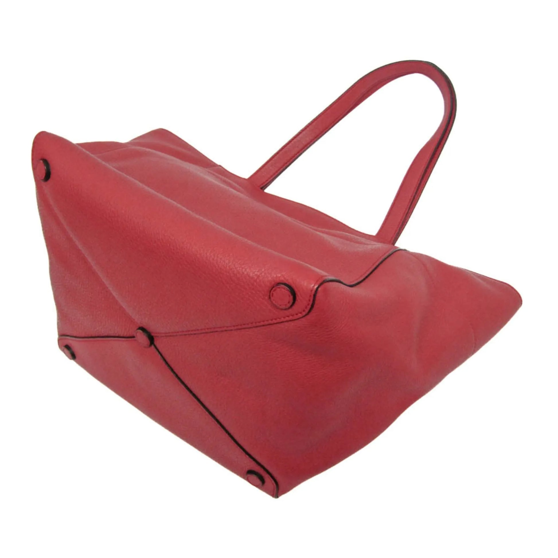 Prada Vintage Tote Leather, Red, Leather, Tote Bag