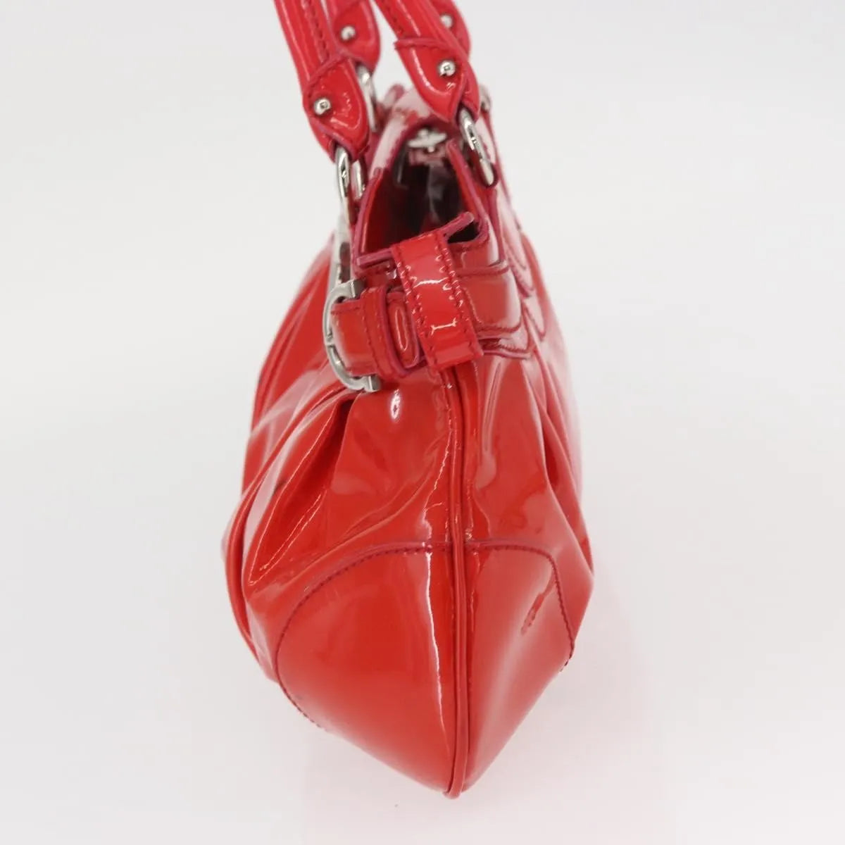 Salvatore Ferragamo Marisa Patent leather, Red, Patent Leather, Handbag