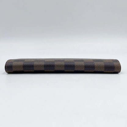 Louis Vuitton Bifold Damier, Brown, Canvas, Wallet