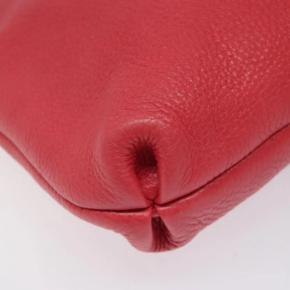 Salvatore Ferragamo Gancini Leather, Pink, Leather, Shoulder Bag