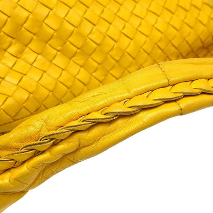 Bottega Veneta Belly Hobo Intrecciato Nappa, Yellow, Leather, Handbag