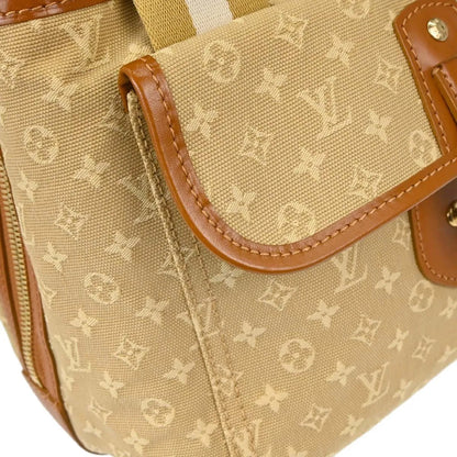 Louis Vuitton Sac Mary Kate Mini Lin, Beige, Canvas, Handbag