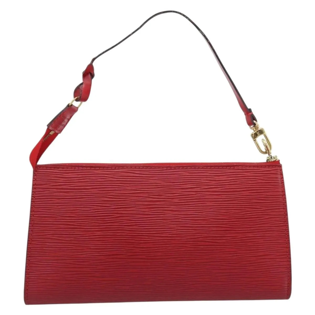 Louis Vuitton Pochette Accessoires Epi, Red, Leather, Clutch