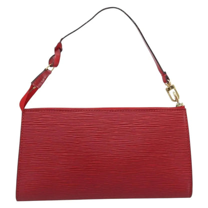Louis Vuitton Pochette Accessoires Epi, Red, Leather, Clutch