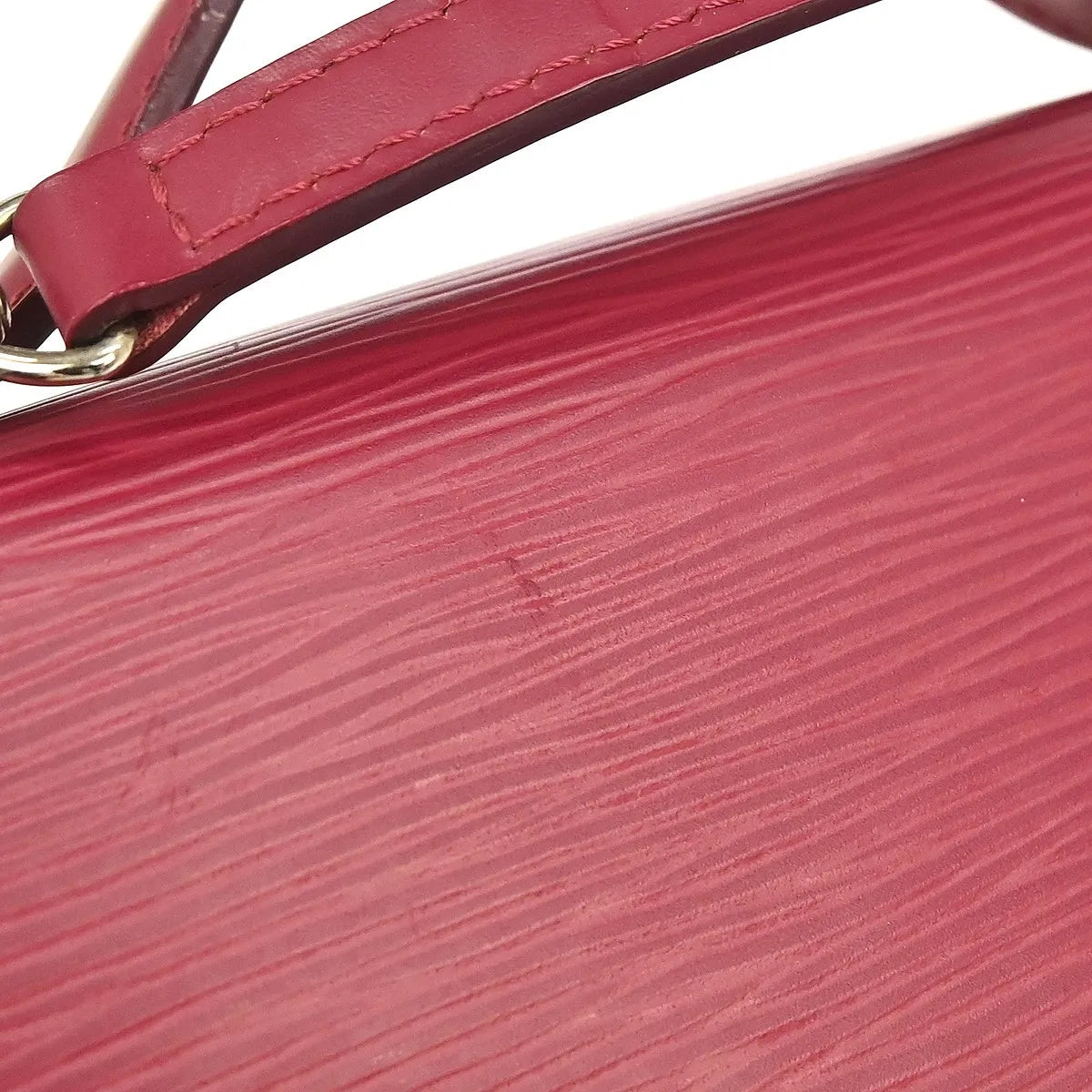 Louis Vuitton Monceau Epi, Pink, Leather, Handbag