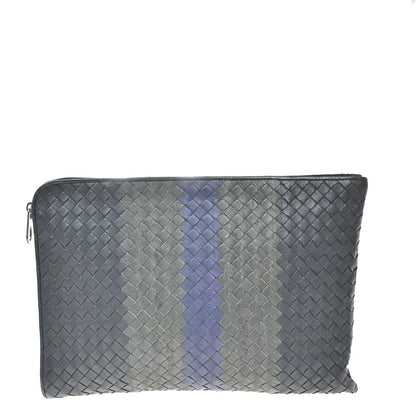 Bottega Veneta Portfolio Intrecciato Nappa, Multicolour, Leather, Clutch