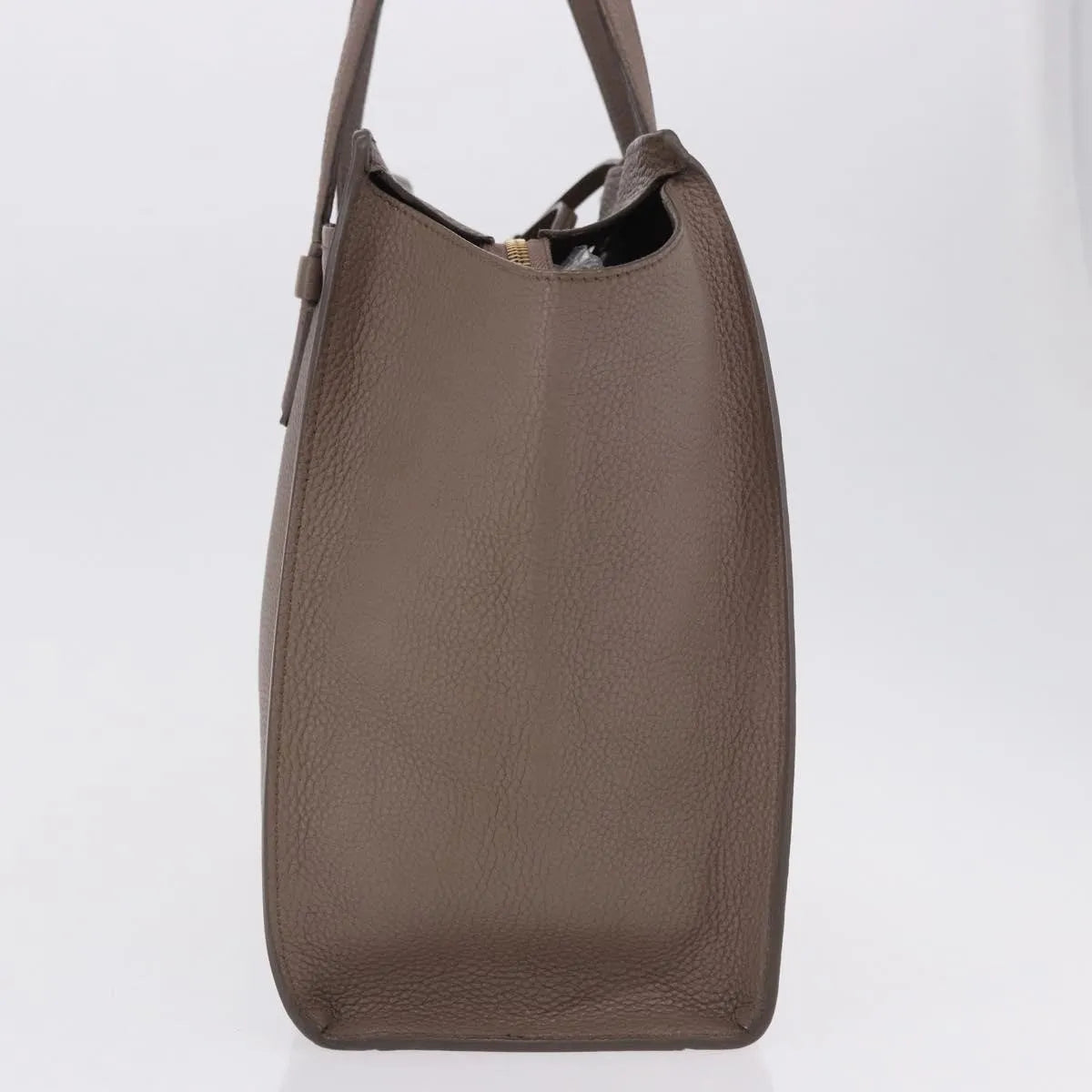 Salvatore Ferragamo Amy Tote Pebbled Leather, Beige, Leather, Tote Bag