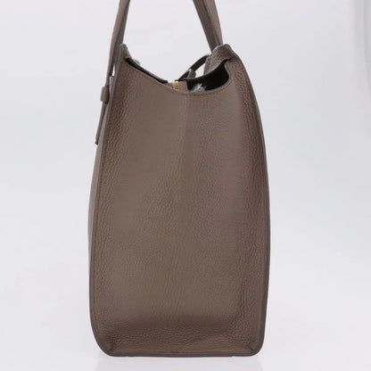 Salvatore Ferragamo Amy Tote Pebbled Leather, Beige, Leather, Tote Bag
