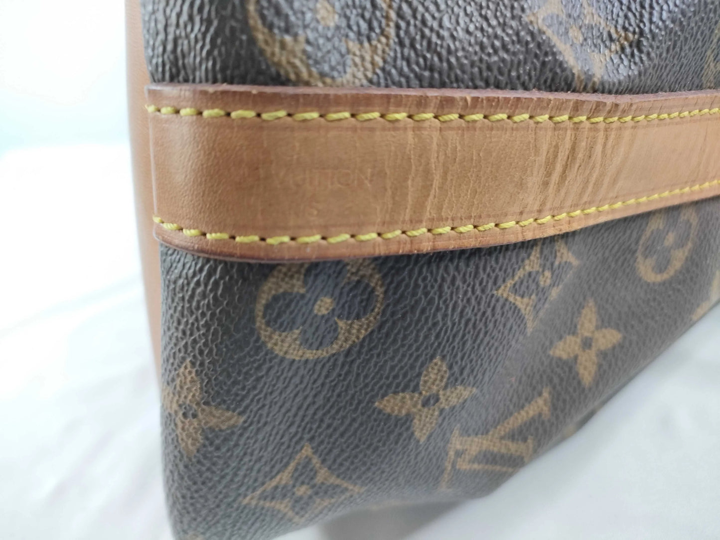 Louis Vuitton Petit Noe Monogram Canvas, Brown, Canvas, Shoulder Bag
