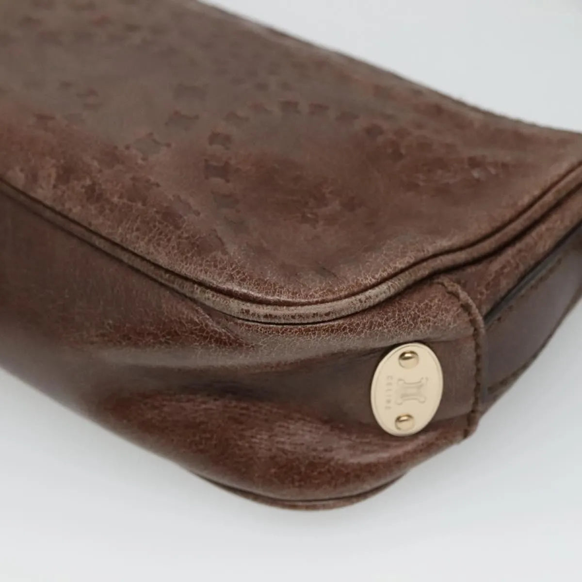 Celine Vintage Leather, Brown, Leather, Shoulder Bag