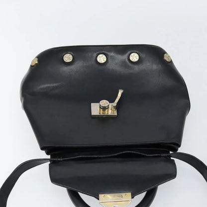 Salvatore Ferragamo Vintage Leather, Black, Leather, Handbag