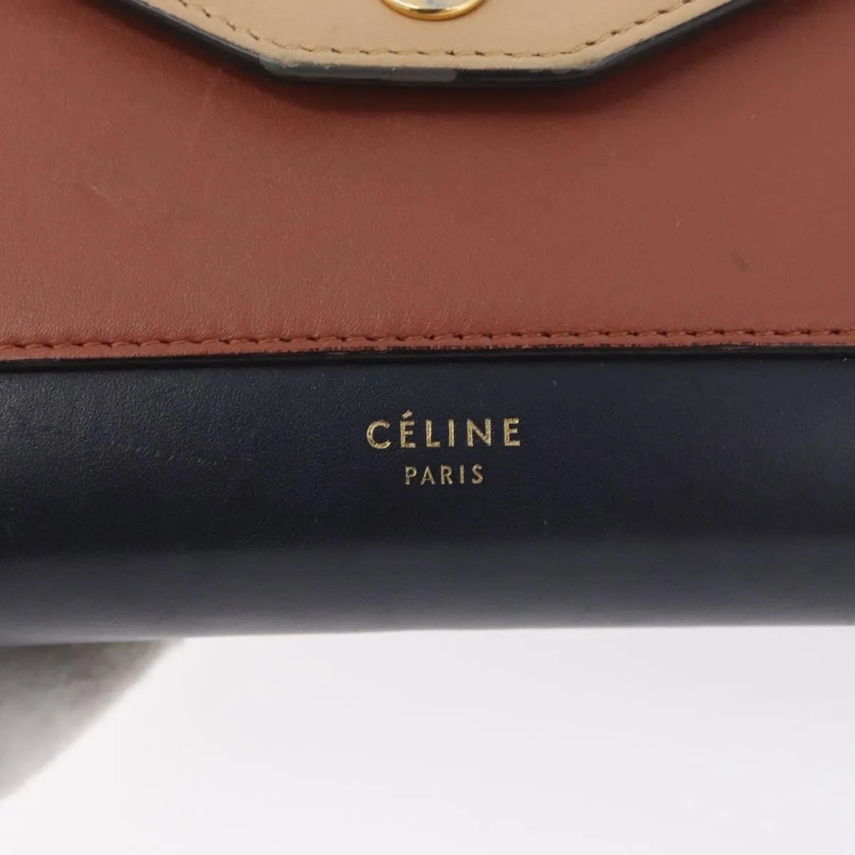 Celine Pocket Envelope Leather, Multicolour, Leather, Shoulder Bag