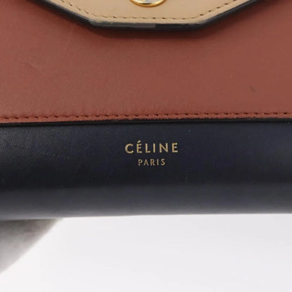 Celine Pocket Envelope Leather, Multicolour, Leather, Shoulder Bag