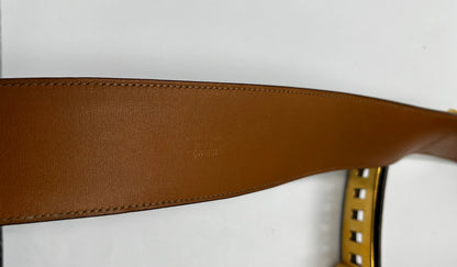 Hermes Collier de Chien Belt Leather, Black, Leather, Belt