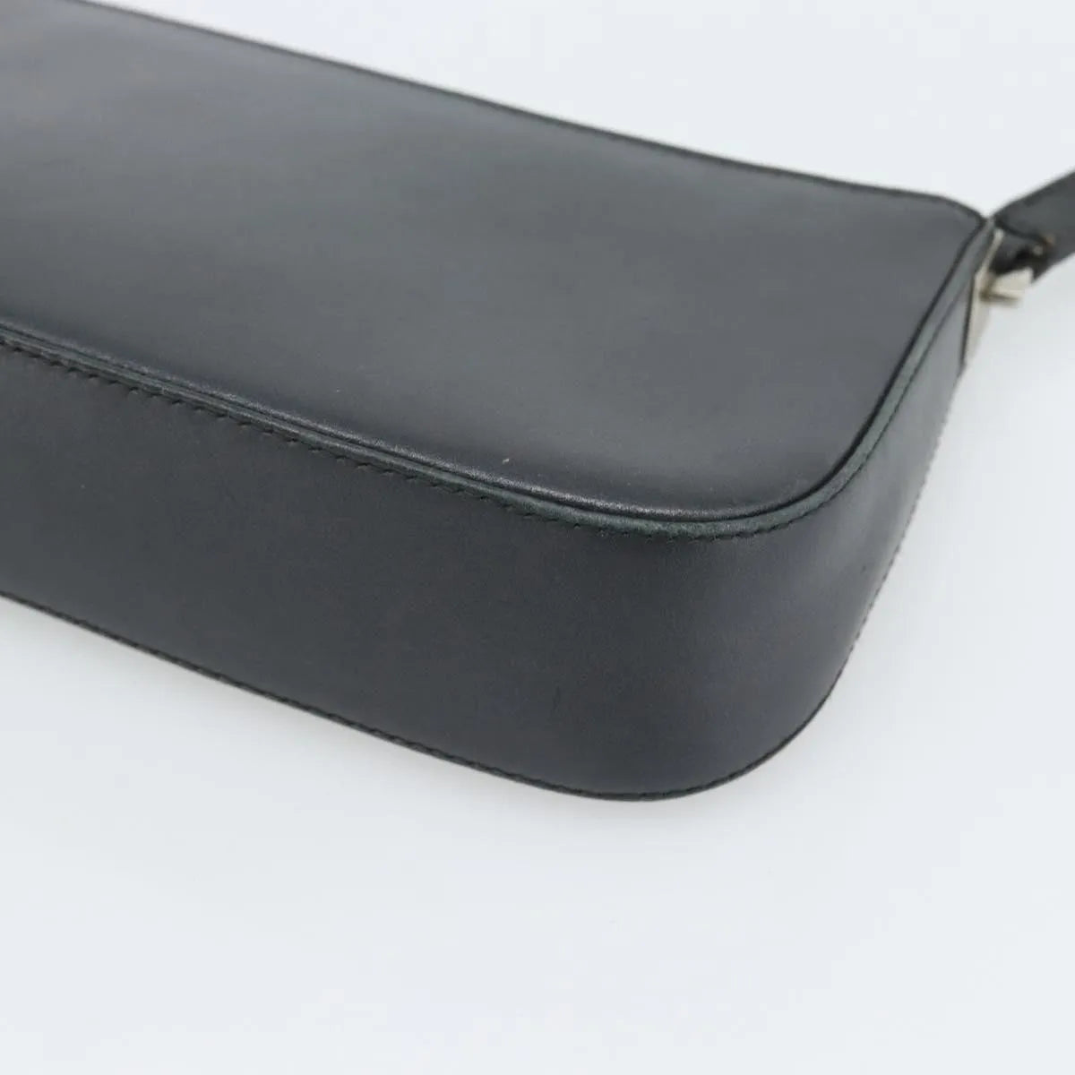 Salvatore Ferragamo Gancini Leather, Black, Leather, Shoulder Bag