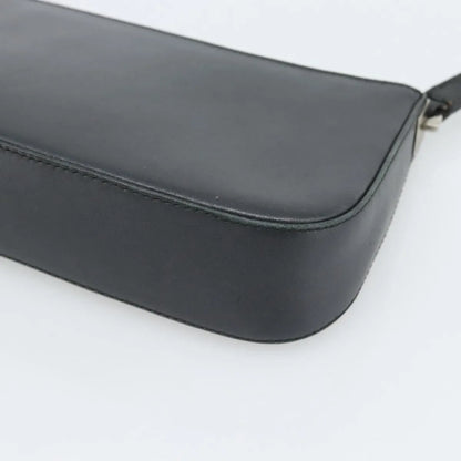 Salvatore Ferragamo Gancini Leather, Black, Leather, Shoulder Bag
