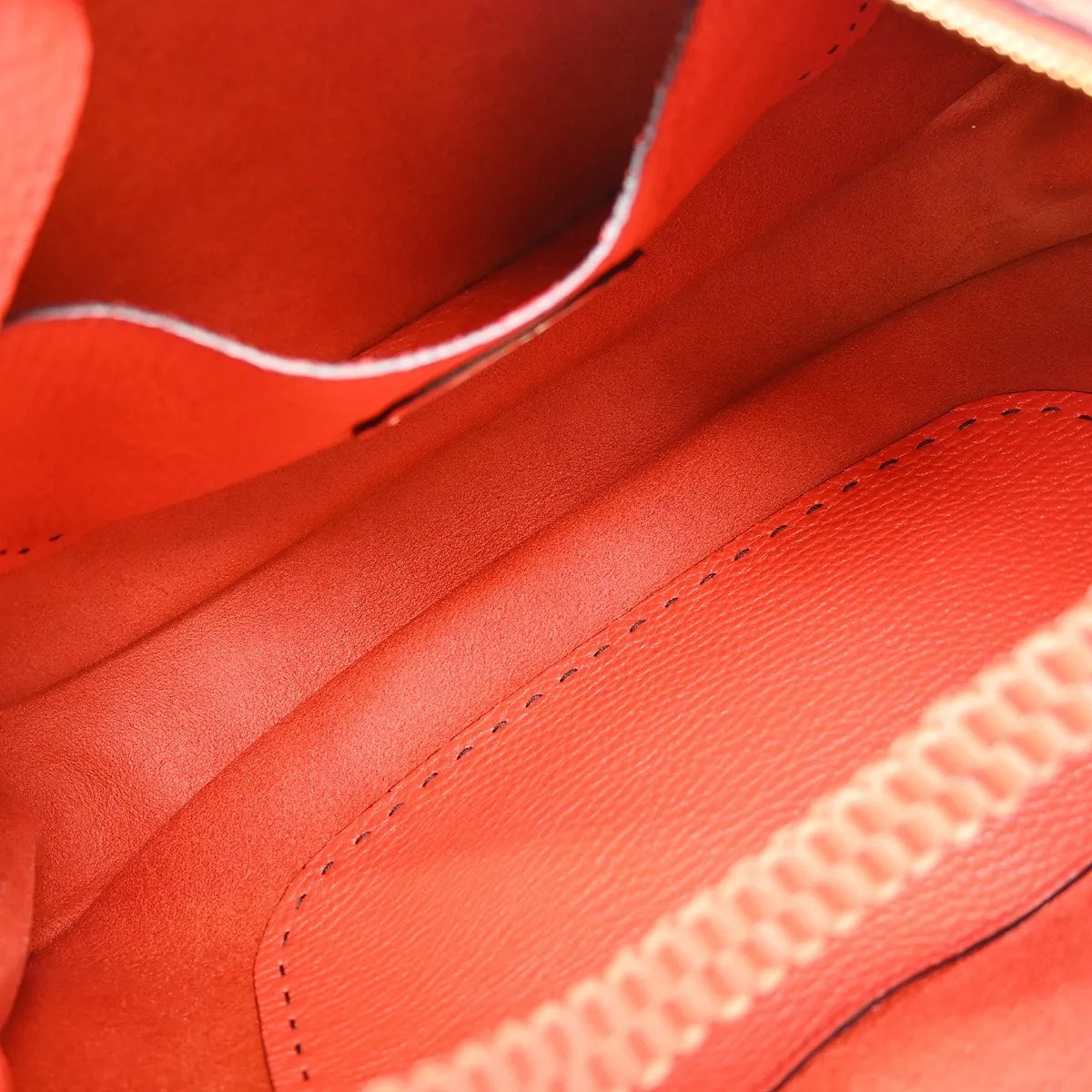 Fendi Selleria Logo Hobo Leather, Red, Leather, Handbag