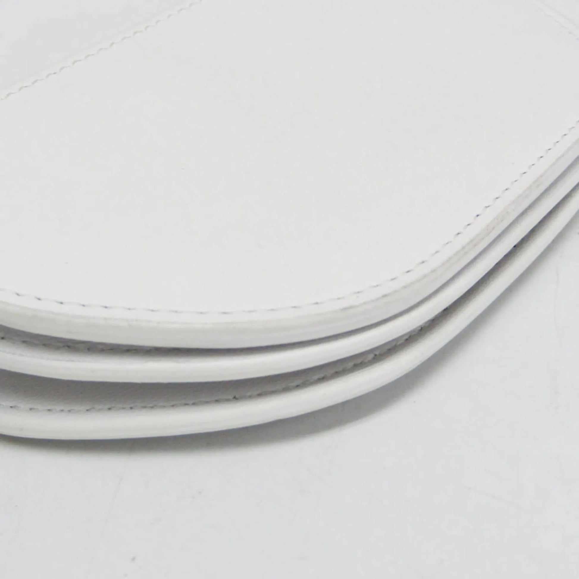 Burberry Olympia Flap Leather, White, Leather, Shoulder Bag