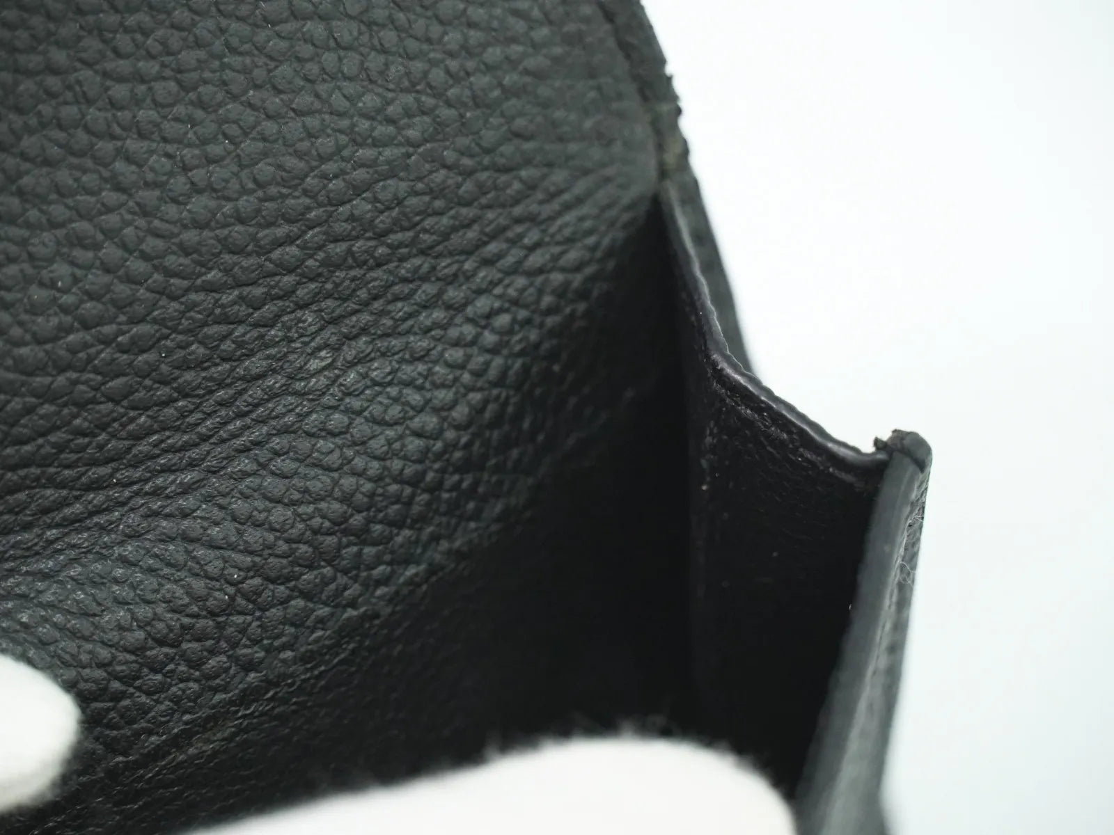 Saint Laurent Compact Matelasse Leather, Black, Leather, Wallet